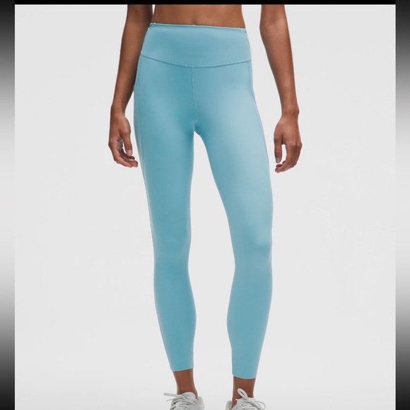 NWT LULULEMON Athletica Fast and Free HR Tight 25”| washed blue | Sz: 8 - Picture 2 of 6